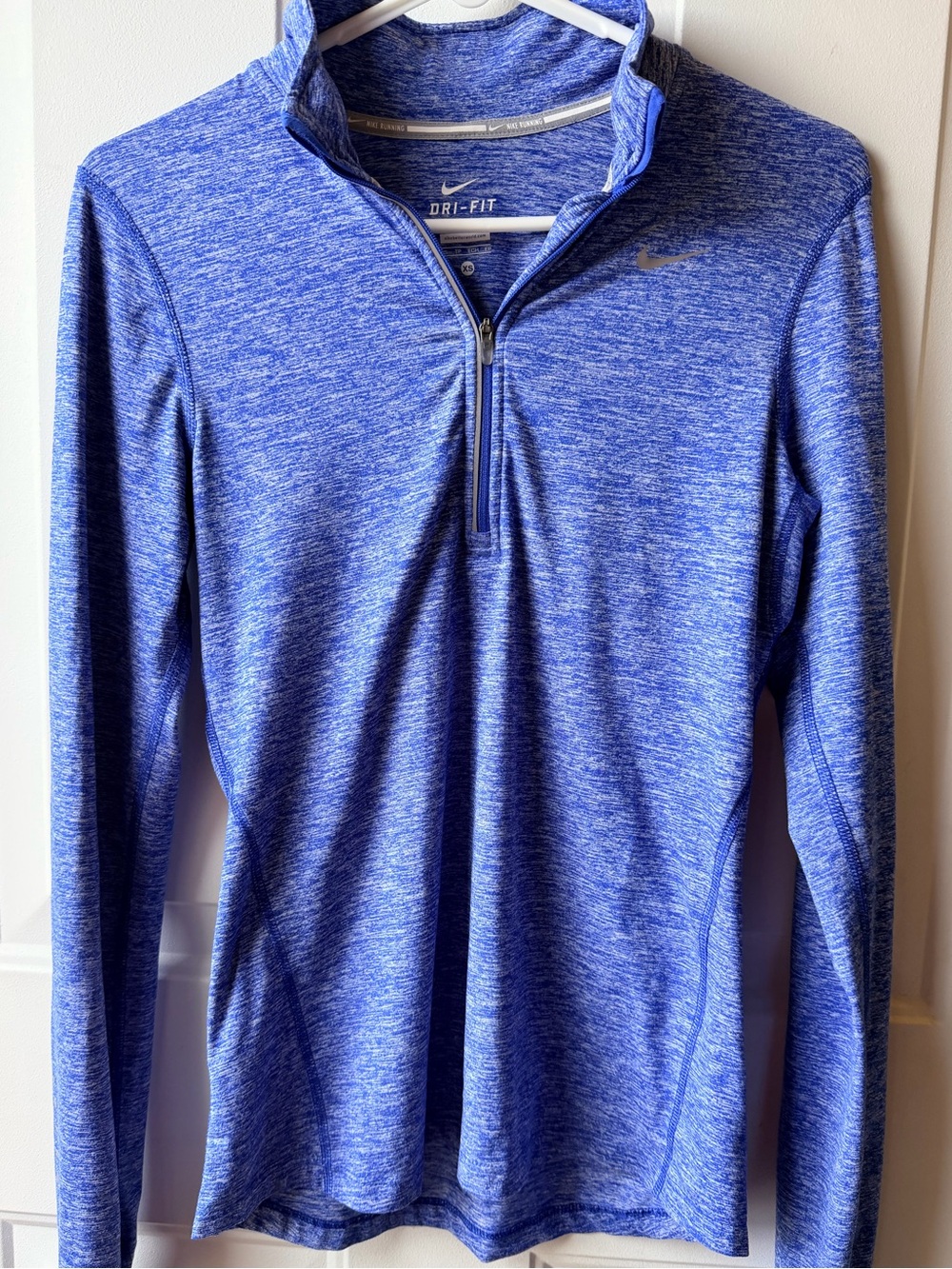 Nike Dri-FIT Running Quarter Zip Pullover Heather Blue Women’s XS